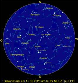 Sternenhimmel über Göttingen